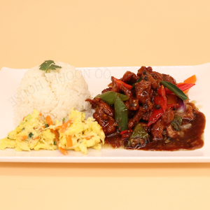 Black Pepper Chicken/Pork/Fish Rice