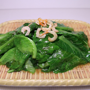 Stir Fried Kai Lan with Shrimps